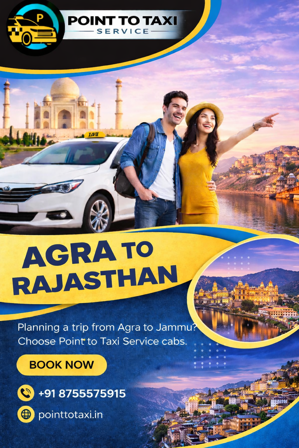Agra to Rajasthan Taxi Service